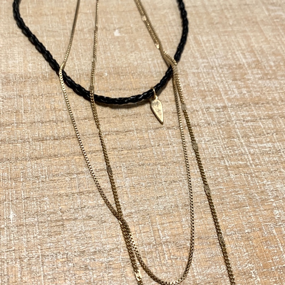 NEW 3-layer choker necklace